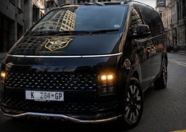 TT Crimeshield chauffeur van with professional driver for airport transfers