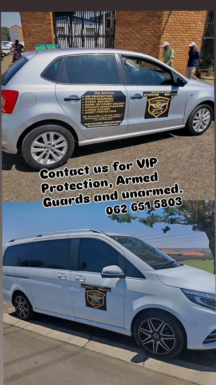The branded fleet — VIP protection, armed and unarmed guarding
